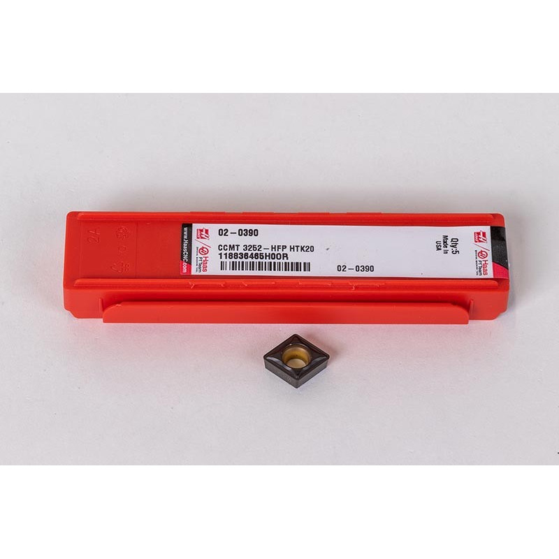 CCMT3252-HFP / CCMT09T308-HFP, Твердосплавна токарна пластина, ромбічна 80°, сплав HTK20 - упаковка з 5 штук