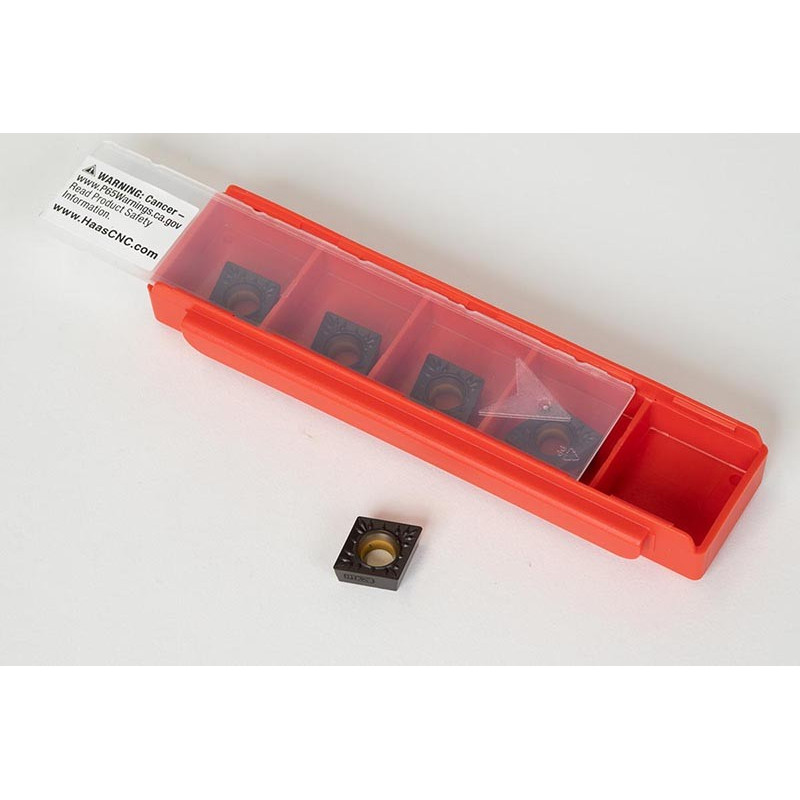 CCMT3251-HMP / CCMT09T304-HMP, Твердосплавна токарна пластина, ромбічна 80°, сплав HTK20 - упаковка з 5 штук