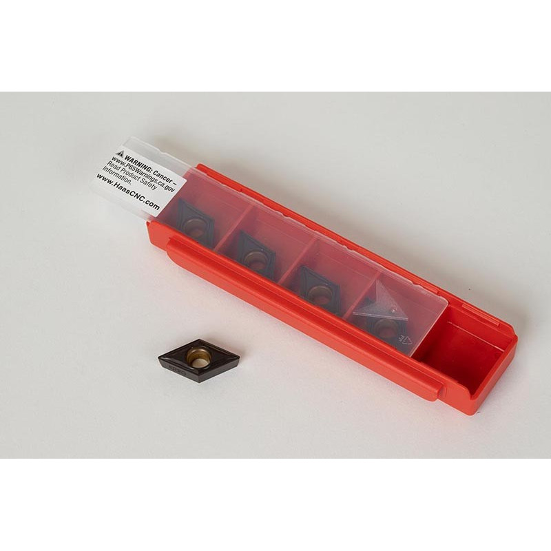 DCMT3251-HFP / DCMT11T304-HFP, Carbide Turning Insert, 55° Rhombic, Grade HTK20 - Pack of 5