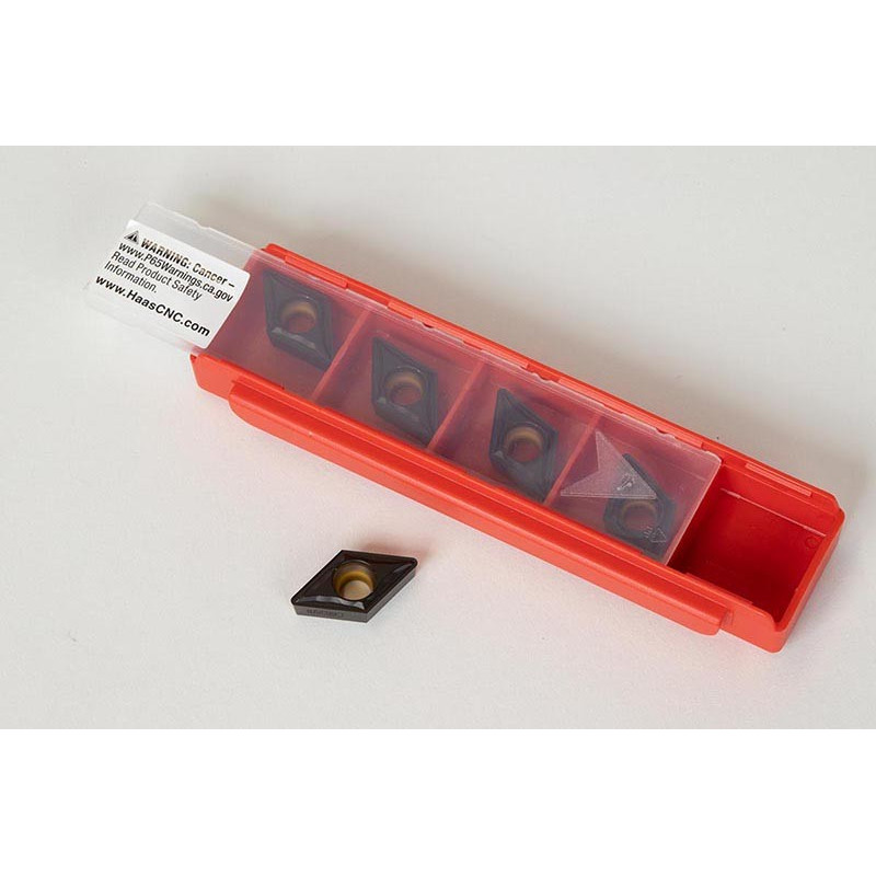 DCMT3252-HFP / DCMT11T308-HFP, Carbide Turning Insert, 55° Rhombic, Grade HTK20 - Pack of 5