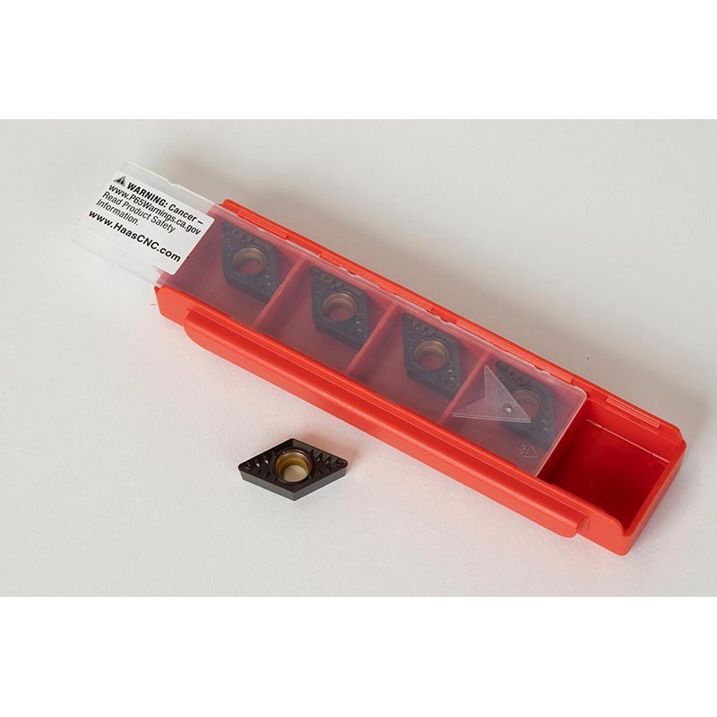 DCMT3252-HMP / DCMT11T308-HMP, Carbide Turning Insert, 55° Rhombic, Grade HTK10 - Pack of 5