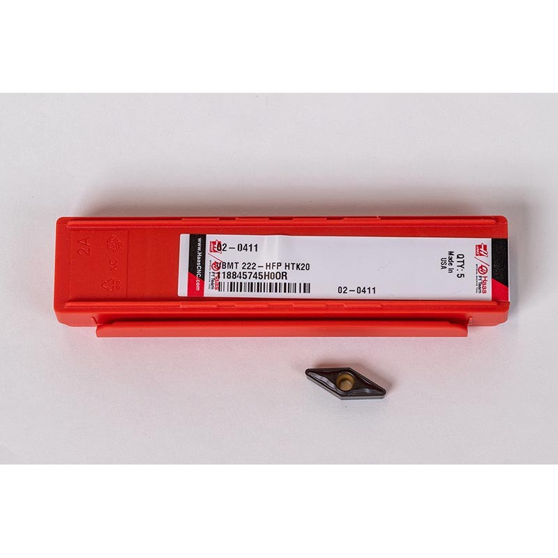 VBMT222-HFP / VBMT110308-HFP, Carbide Turning Insert, 35° Rhombic, Grade HTK20 - Pack of 5