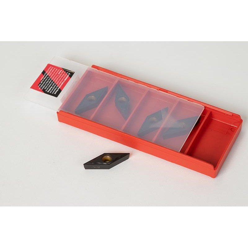 VBMT331-HFP / VBMT160404-HFP, Carbide Turning Insert, 35° Rhombic, Grade HTK20 - Pack of 5