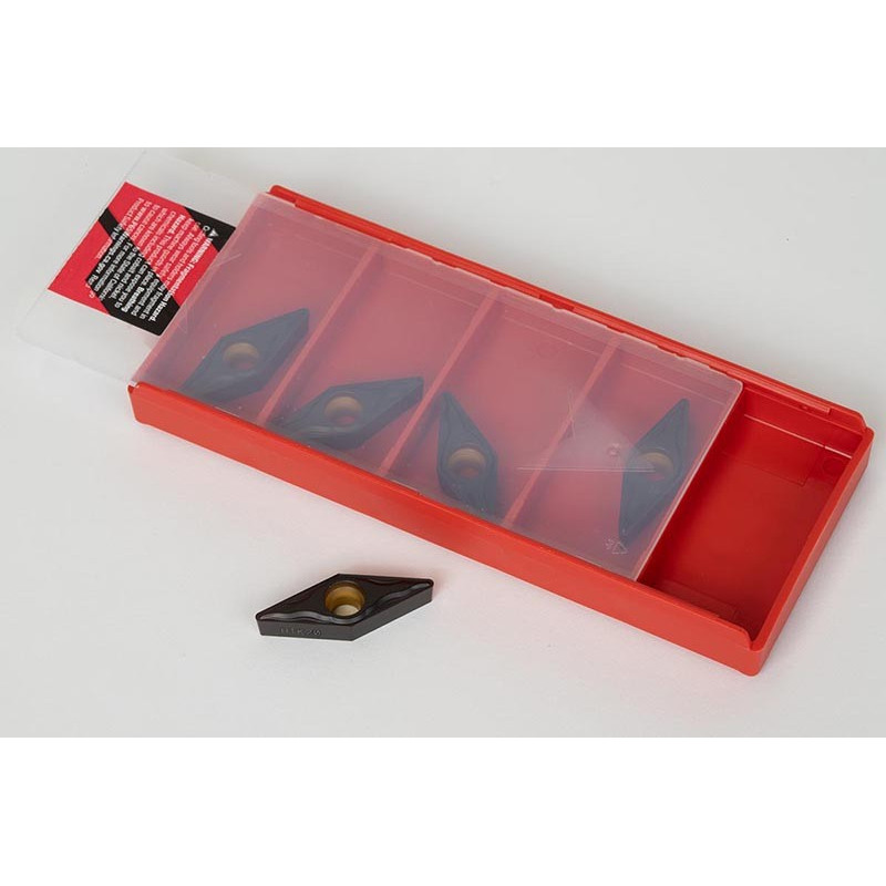 VBMT332-HFP / VBMT160408-HFP, Carbide Turning Insert, 35° Rhombic, Grade HTK20 - Pack of 5