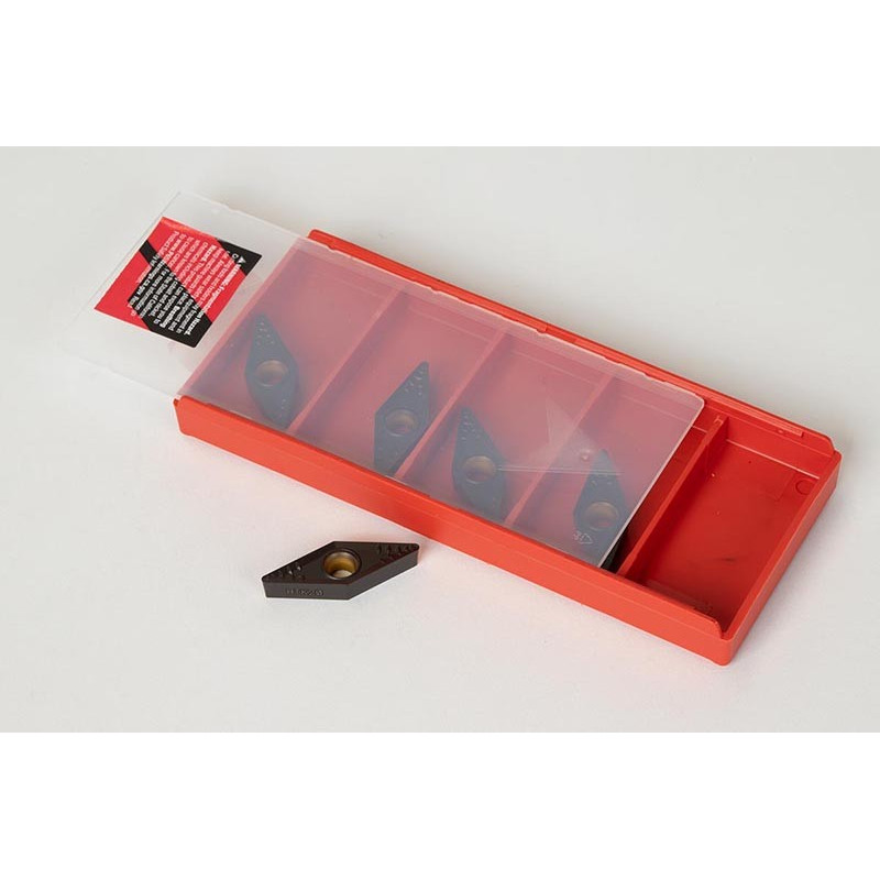 VBMT332-HMP / VBMT160408-HMP, Carbide Turning Insert, 35° Rhombic, Grade HTK20 - Pack of 5