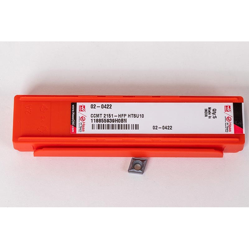 CCMT2151-HFP / CCMT060204-HFP, Твердосплавна токарна пластина, ромбічна 80°, сплав HTSU10 - упаковка з 5 штук