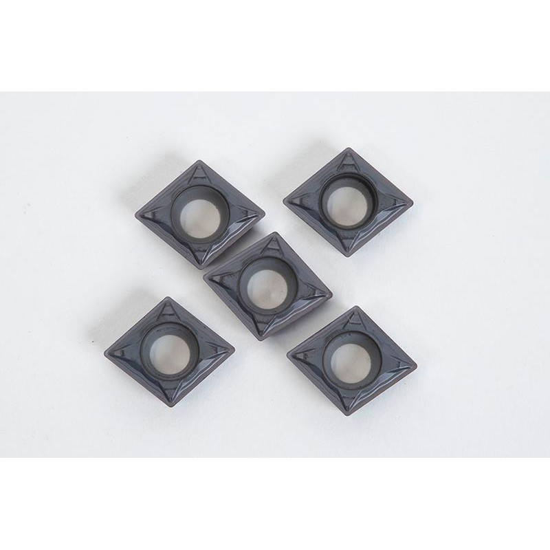 CCMT3251-HFP / CCMT09T304-HFP, Твердосплавна токарна пластина, ромбічна 80°, сплав HTS10 - упаковка з 5 штук