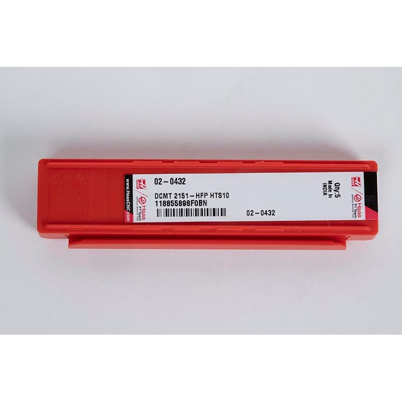 DCMT2151-HFP / DCMT070204-HFP, Carbide Turning Insert, 55° Rhombic, Grade HTS10 - Pack of 5