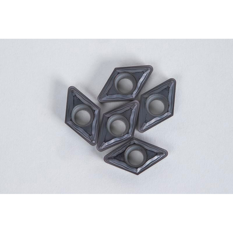 DCMT2152-HFP / DCMT070208-HFP, Carbide Turning Insert, 55° Rhombic, Grade HTS10 - Pack of 5