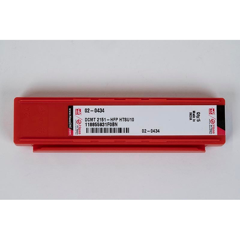 DCMT2151-HFP / DCMT070204-HFP, Carbide Turning Insert, 55° Rhombic, Grade HTSU10 - Pack of 5