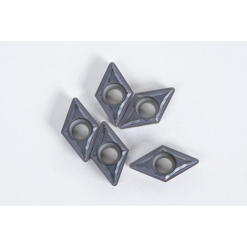 DCMT3252-HFP / DCMT11T308-HFP, Carbide Turning Insert, 55° Rhombic, Grade HTS25 - Pack of 5