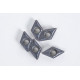 DCMT3252-HFP / DCMT11T308-HFP, Carbide Turning Insert, 55° Rhombic, Grade HTS25 - Pack of 5