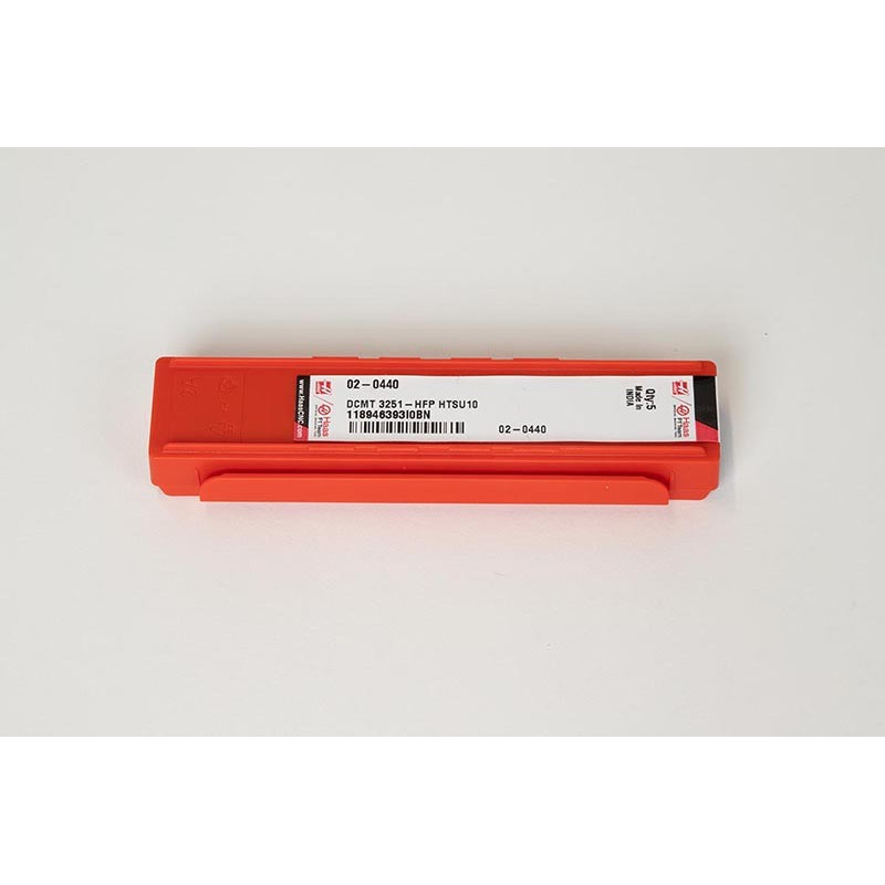 DCMT3251-HFP / DCMT11T304-HFP, Carbide Turning Insert, 55° Rhombic, Grade HTSU10 - Pack of 5