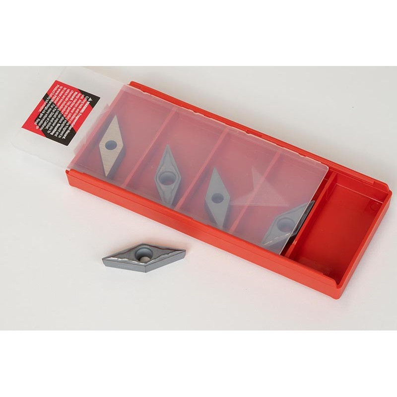 VBMT332-HFP / VBMT160408-HFP, Carbide Turning Insert, 35° Rhombic, Grade HTS10 - Pack of 5