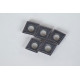 CCMT3251-HMU / CCMT09T304-HMU, Твердосплавна токарна пластина, ромбічна 80°, сплав HTS25 - упаковка з 5 штук