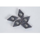 DCMT2151-HMU / DCMT070204-HMU, Carbide Turning Insert, 55° Rhombic, Grade HTS25 - Pack of 5