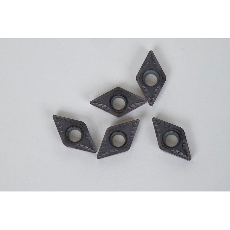 DCMT2151-HMU / DCMT070204-HMU, Carbide Turning Insert, 55° Rhombic, Grade HTS10 - Pack of 5