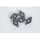 DCMT3251-HMU / DCMT11T304-HMU, Carbide Turning Insert, 55° Rhombic, Grade HTS25 - Pack of 5