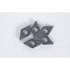 DCMT3252-HMU / DCMT11T308-HMU, Carbide Turning Insert, 55° Rhombic, Grade HTS25 - Pack of 5