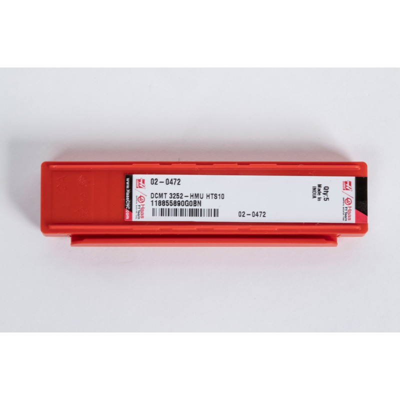 DCMT3252-HMU / DCMT11T308-HMU, Carbide Turning Insert, 55° Rhombic, Grade HTS10 - Pack of 5