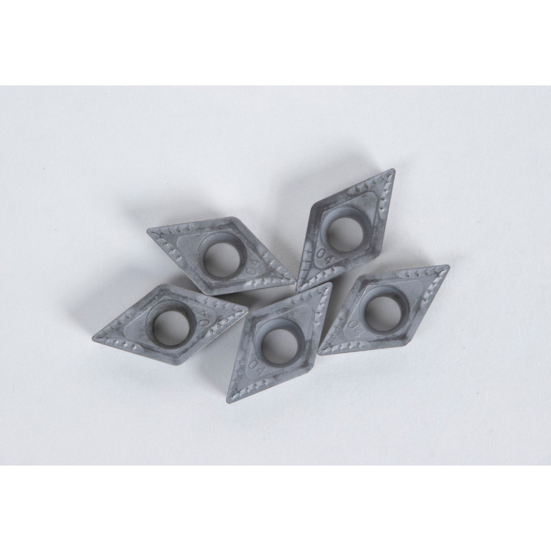 DCMT3251-HMU / DCMT11T304-HMU, Carbide Turning Insert, 55° Rhombic, Grade HTSU10 - Pack of 5