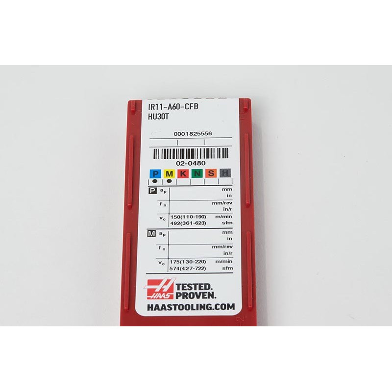 IR11-A60-CFB Carbide Threading Insert, Grade HU30T - Pack of 10