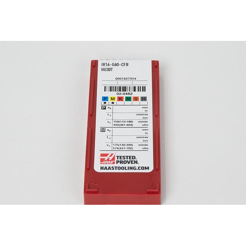 IR16-G60-CFB Carbide Threading Insert, Grade HU30T - Pack of 10