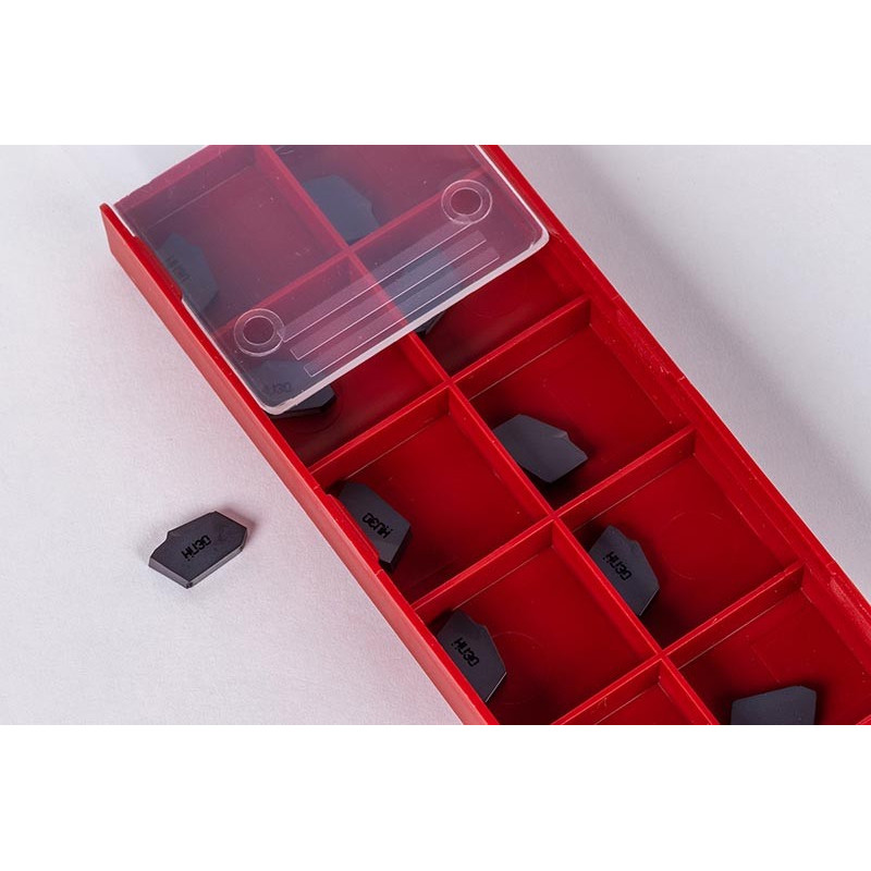 HCI-2R, 2mm Carbide Cut-Off Insert, Grade HU30 - Pack of 10