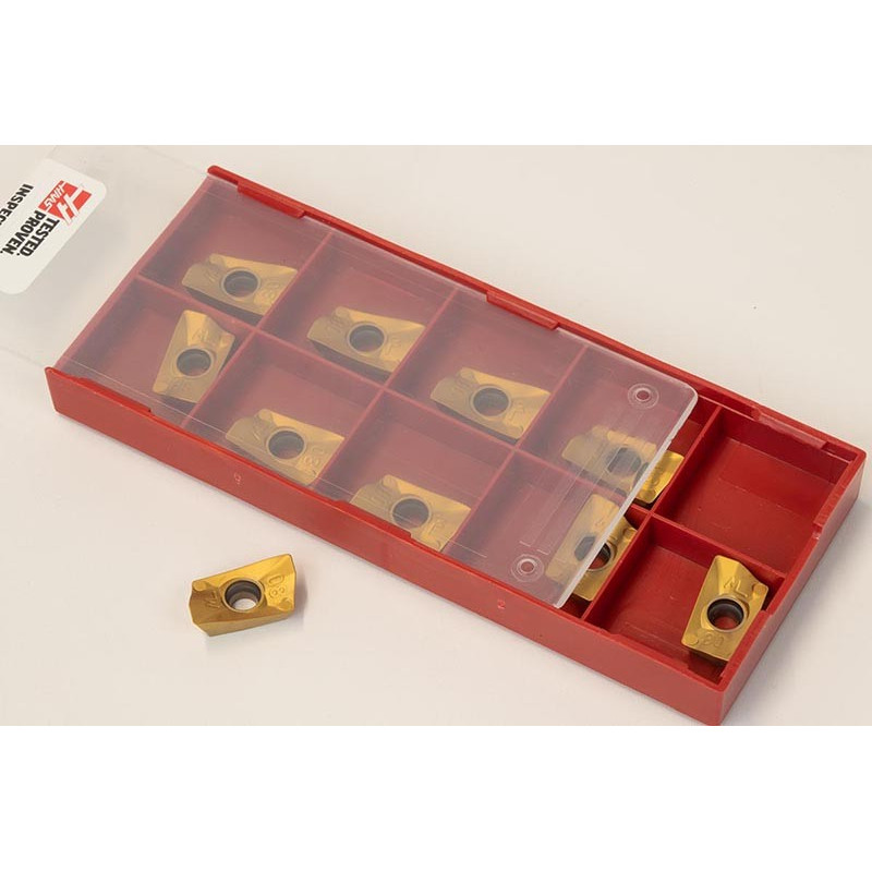 HIEX/HPSM, Carbide Indexable End Mill Insert, Rectangle, Grade HP25 - Pack of 10