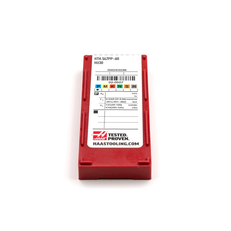 HTH551PP-60-5, Small Carbide Threading Insert, Size 5, Grade HU30 - Pack of 10