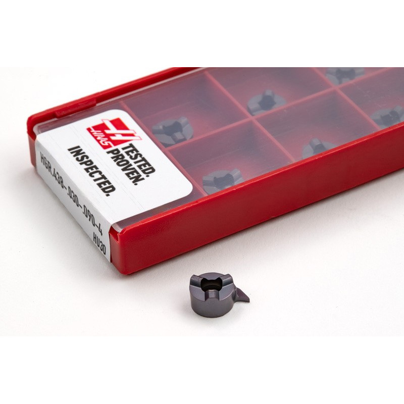 HGR.433-.030-.090-4, Small Carbide Grooving Insert, Size 4, Grade HU30 - Pack of 10