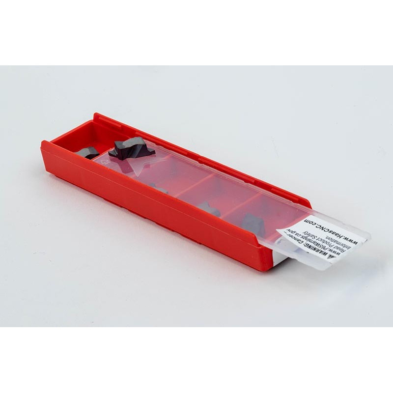 HNG2047LK, Haas Notch Carbide Grooving Insert, Left-Hand, Size 2, Grade HU25 - Pack of 5