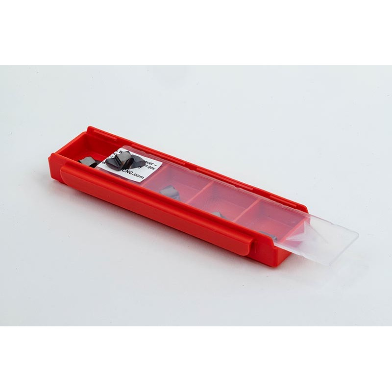 HNR2047L, Haas Notch Carbide Radius Grooving Insert, Left-Hand, Size 2, Grade HU25 - Pack of 5