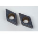 DCMT3251-HVL / DCMT11T304-HVL, Cermet Turning Insert, 55° Rhombic, Grade HCP10C - Pack of 10