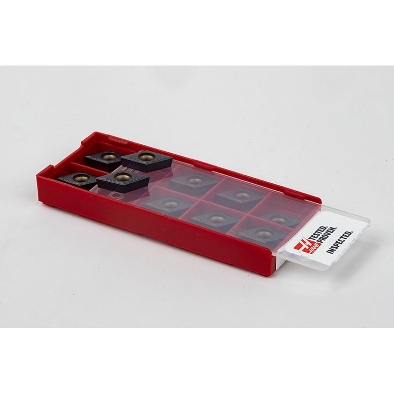 DCMT3251-HVL / DCMT11T304-HVL, Cermet Turning Insert, 55° Rhombic, Grade HCP10C - Pack of 10