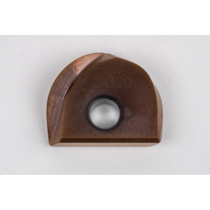 HTHM, 20mm Diameter Carbide Ball End Mill Insert, AlTiN + SiN Coated