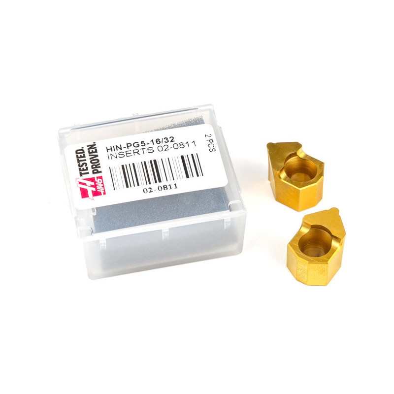 HIN-PG5, 16 - 32 Teeth GT Synchronous Pulley Insert, 24 Tooth Profile, 5mm Pitch, Size 10, TiN Coated - Pack of 2