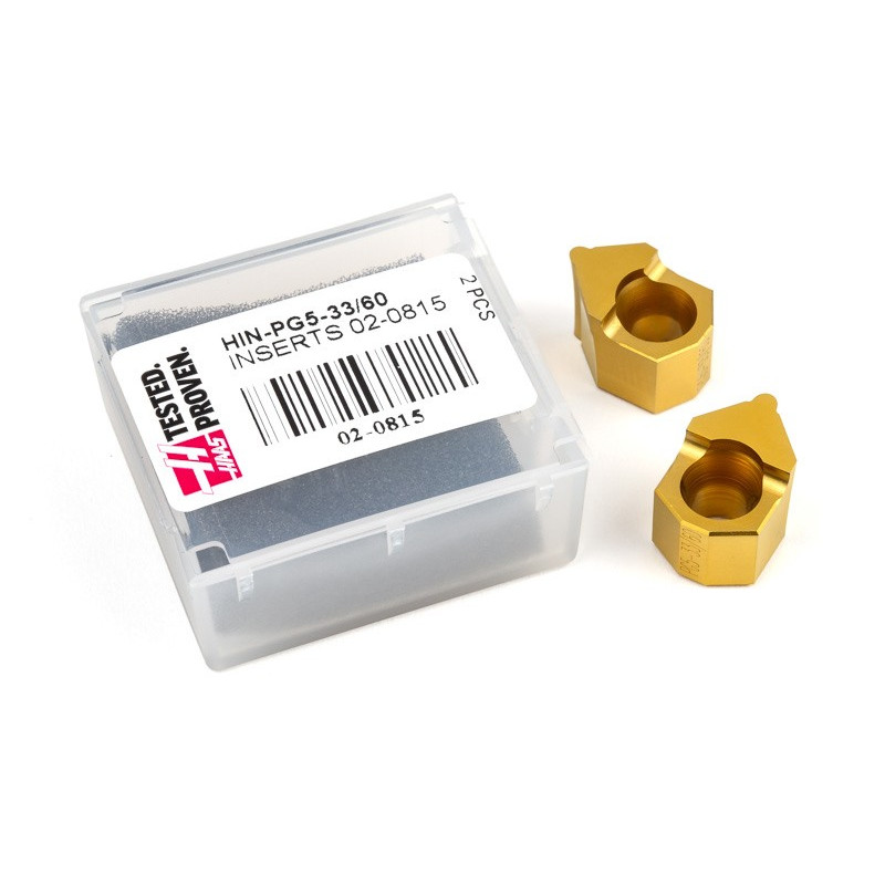 HIN-PG5, 33 - 60 Teeth GT Synchronous Pulley Insert, 46 Tooth Profile, 5mm Pitch, Size 10, TiN Coated - Pack of 2