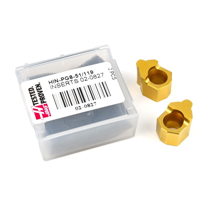 HIN-PG8, вставка синхронного шківа GT, 51 - 119 зубців, профіль 84 зубці, крок 8 мм, розмір 10, покриття TiN - упаковка з 2 штук