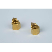 HIN-SQ, 10 мм (3/8 дюйма) квадратна протяжна вставка, розмір 8/10, покриття TiN - упаковка з 2 штук