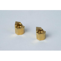 HIN-SQ, 11 мм (1/2 дюйма) квадратна вставка для протягування, розмір 10/13, покриття TiN - упаковка з 2 штук