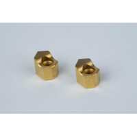 HIN-HEX, шестигранні прошивні пластини 14 мм (1/2 дюйма), розмір 11/17, покриття TiN - упаковка з 2 штук