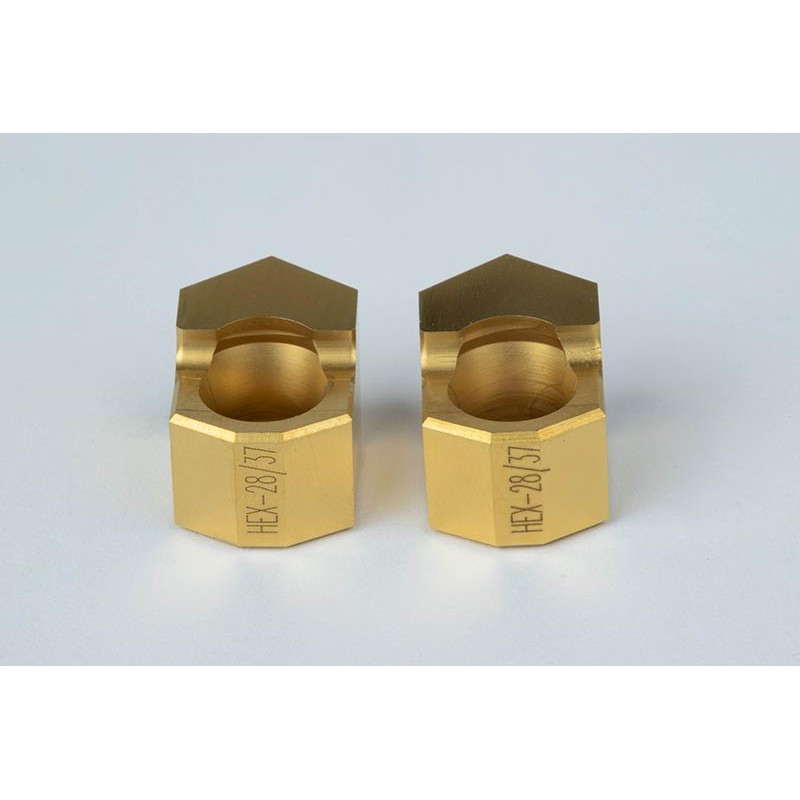 HIN-HEX, 30mm (1-1/4") Hex Broaching Insert, Size 28/37, TiN Coated - Pack of 2