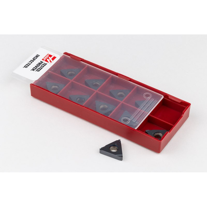 Твердосплавна різьбонарізна пластина ER16-0.8ISO, клас сплаву HU35T - упаковка з 10 штук