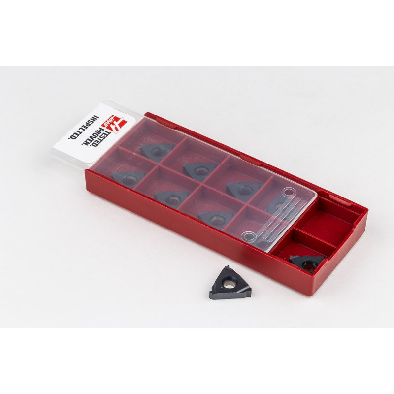 Твердосплавна різьбонарізна пластина ER16-1.5ISO, клас сплаву HU35T - упаковка з 10 штук