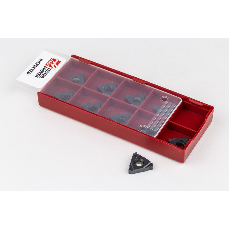 Твердосплавна різьбонарізна пластина ER16-2.0ISO, клас сплаву HU35T - упаковка з 10 штук