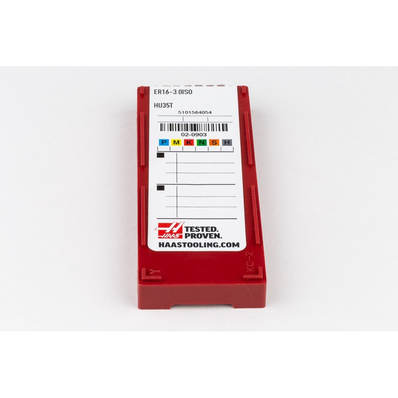 Твердосплавна різьбонарізна пластина ER16-3.0ISO, клас сплаву HU35T - упаковка з 10 штук