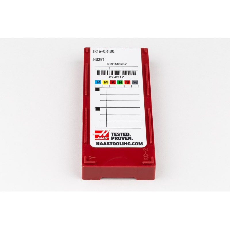 IR16-0.6ISO Carbide Threading Insert, Grade HU35T - Pack of 10