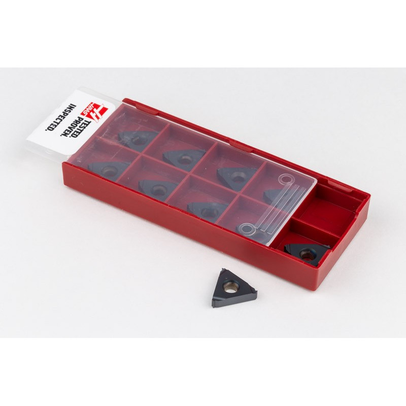 IR16-1.0ISO Carbide Threading Insert, Grade HU35T - Pack of 10