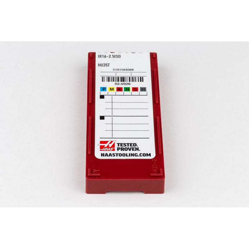 IR16-2.5ISO Carbide Threading Insert, Grade HU35T - Pack of 10